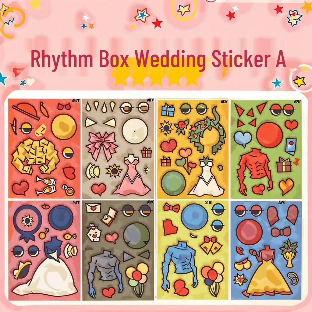 Moe Princess Reusable Dress-Up Stickers for Girls - High-Value Cartoon Playset