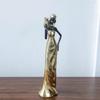 Resins Figure of African Black Woman Sculpture for Adding Cultural Touch to Interior