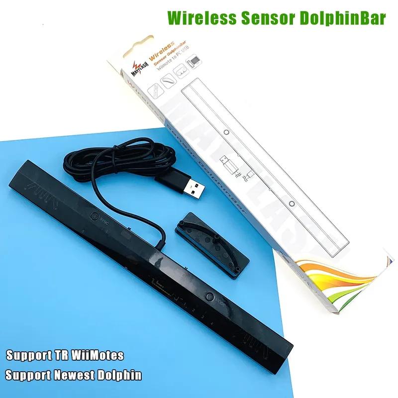 NEW MayFlash Wireless Sensor Dolphin Bar for Wii Remote Plus Controller To for Windows PC Support-Bluetooth  for Wii Kids Games