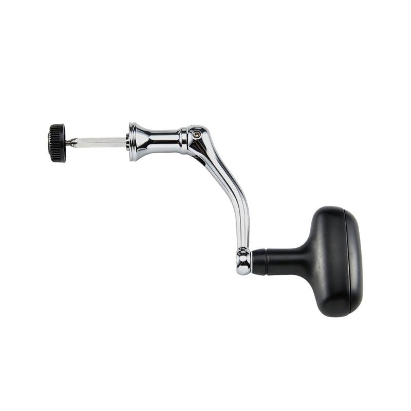 Fishing Spare Handle Arm with Metal Build and Black Power Knob for Maintenance Checks and Hardware Service Use