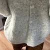 Soft Knitted Cardigan Women's Retro Button Gray Wool Sweater Jacket