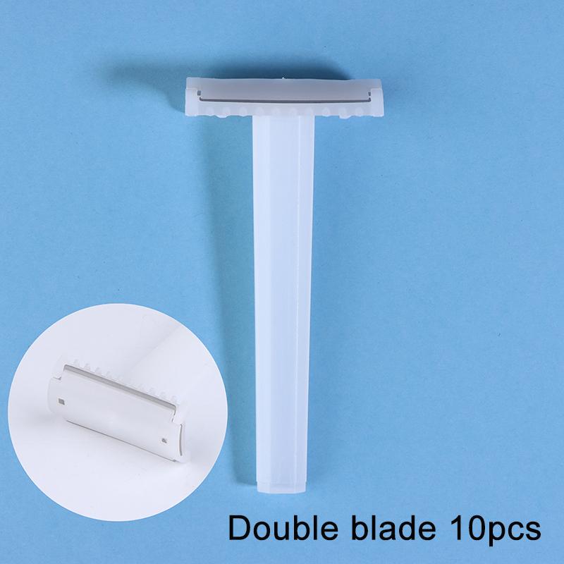 10 Unidades Maquinillas Médicas Desechables Para Mujer Afeitadora Sanitaria Para Hombre Cuchilla Afilada de Acero Inoxidable de 1 o 2 Capas Herramienta Para Eliminar el Vello
