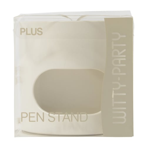 Plus Pen Holder Whitty Party White WP-110N 30-754