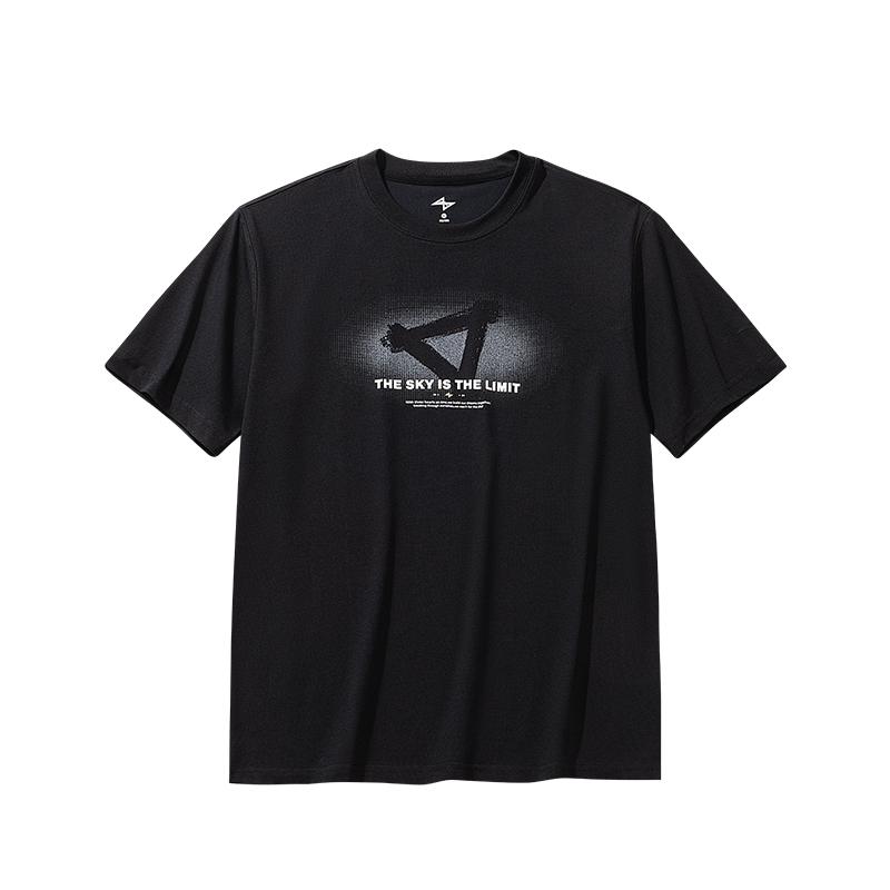 Anta Basketball Series Round Neck Letter Pullover Short Sleeve T-Shirt Men Tops 152631104-3 S