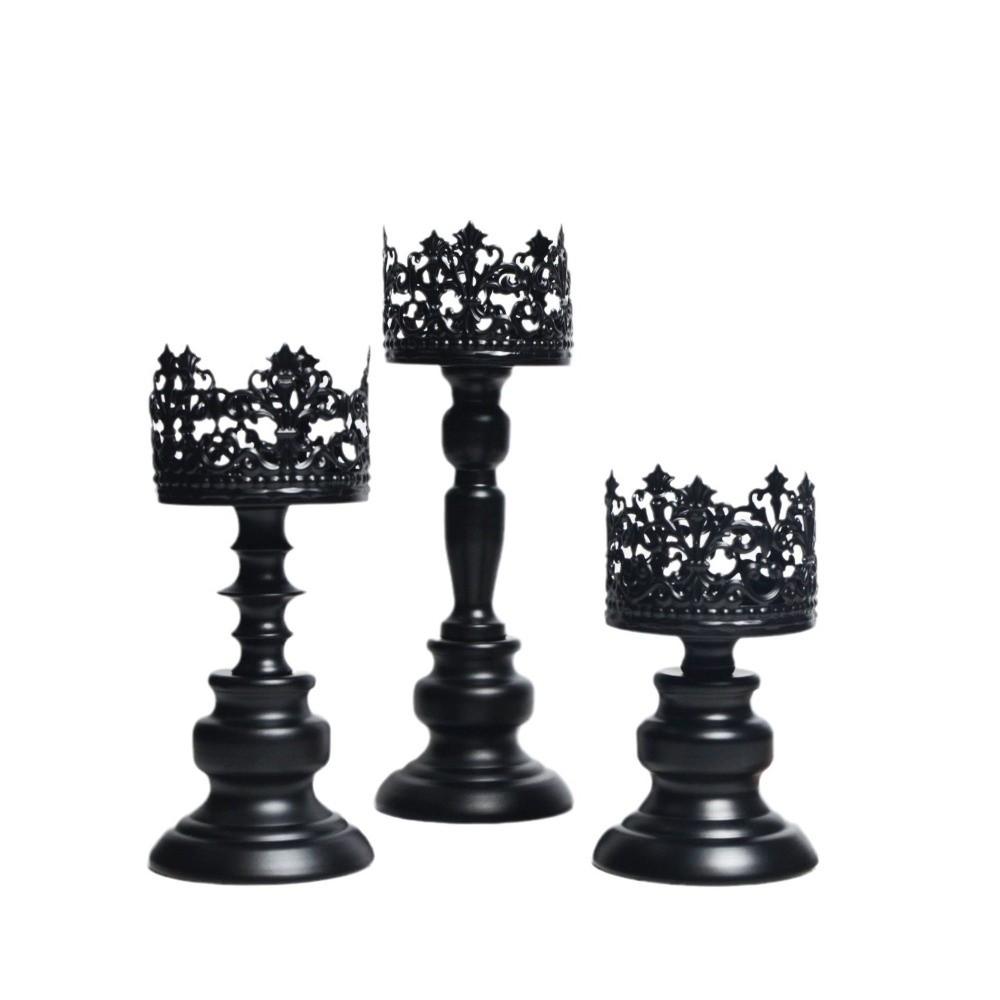 1PCS Metal and Iron Candlestick Holder Retro Candle Stand  Europe Wedding