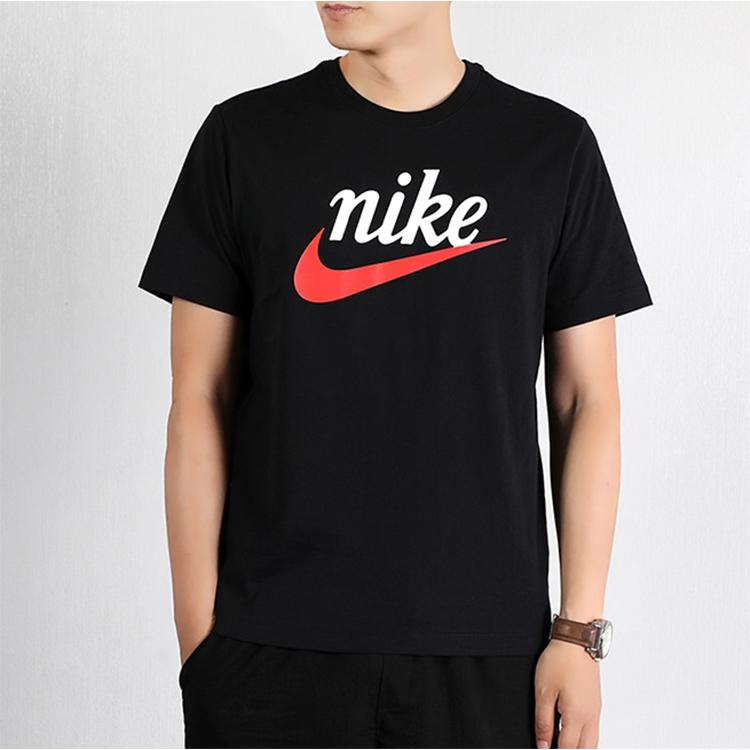 Nike Sportswear Swoosh Short Sleeve T-Shirt Men Tops Black BV7679-010