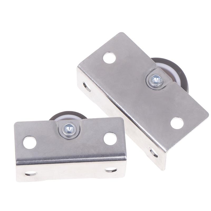 1/4Pcs Silent Rubber Casters, Drawer Wheels, For Furniture Kitchen Cabinet Table ,Of Side Installation Low Profile Replace Wheel