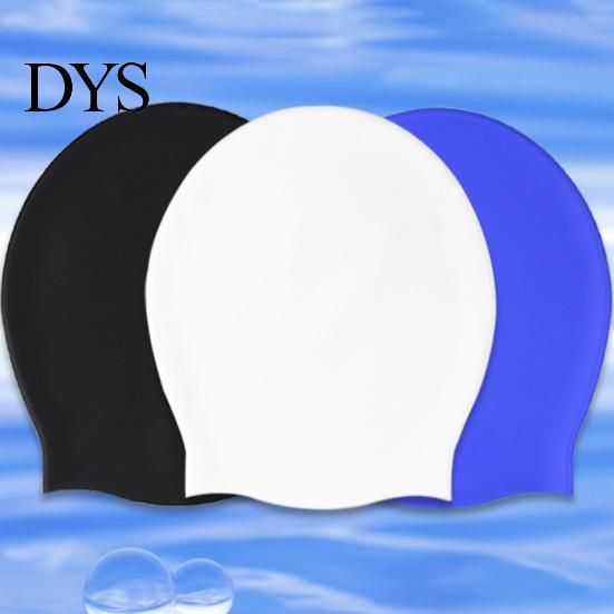 High Elasticity Swimming Hat Breathable Silicone No Constraint Lightweight Flexible Ear Protection Large Size Waterproof Great Durability Swim