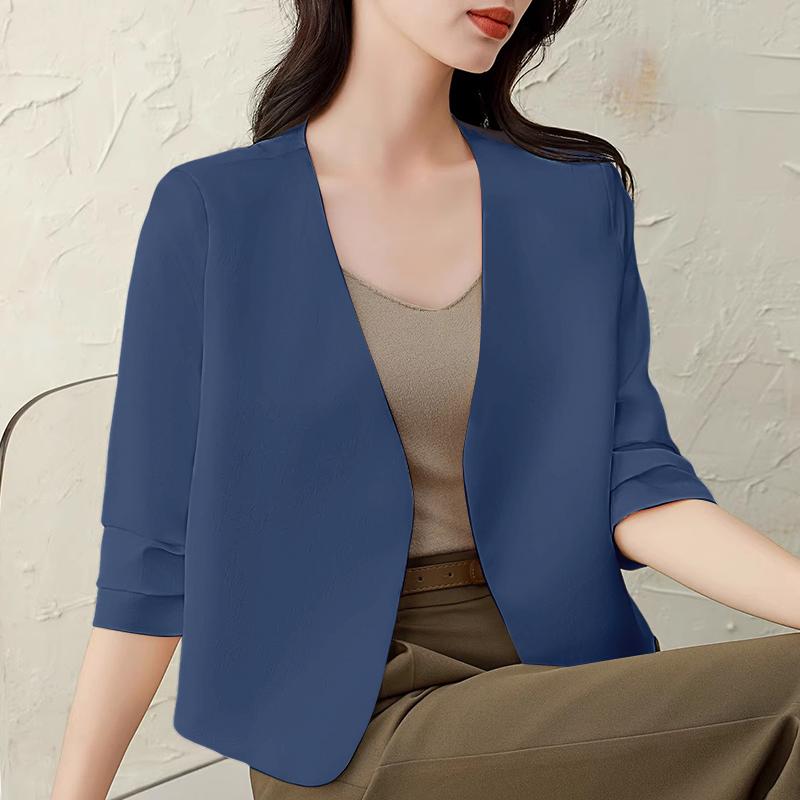 ZANZEA Damskie codzienne topy kardiganowe z dekoltem w serek i rękawem 3/4