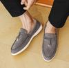 Fashion 2025 New Men's Fashion Lock Buckle Loafers Light Breathable Flats Driving Shoes Non Slip  Tassels Casual Outdoor Walking Shoes