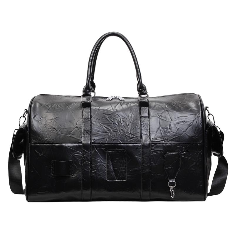 

Fitness Travel Bag Shoulder Crossbody Handbag Large Capacity Tote Bag чорний