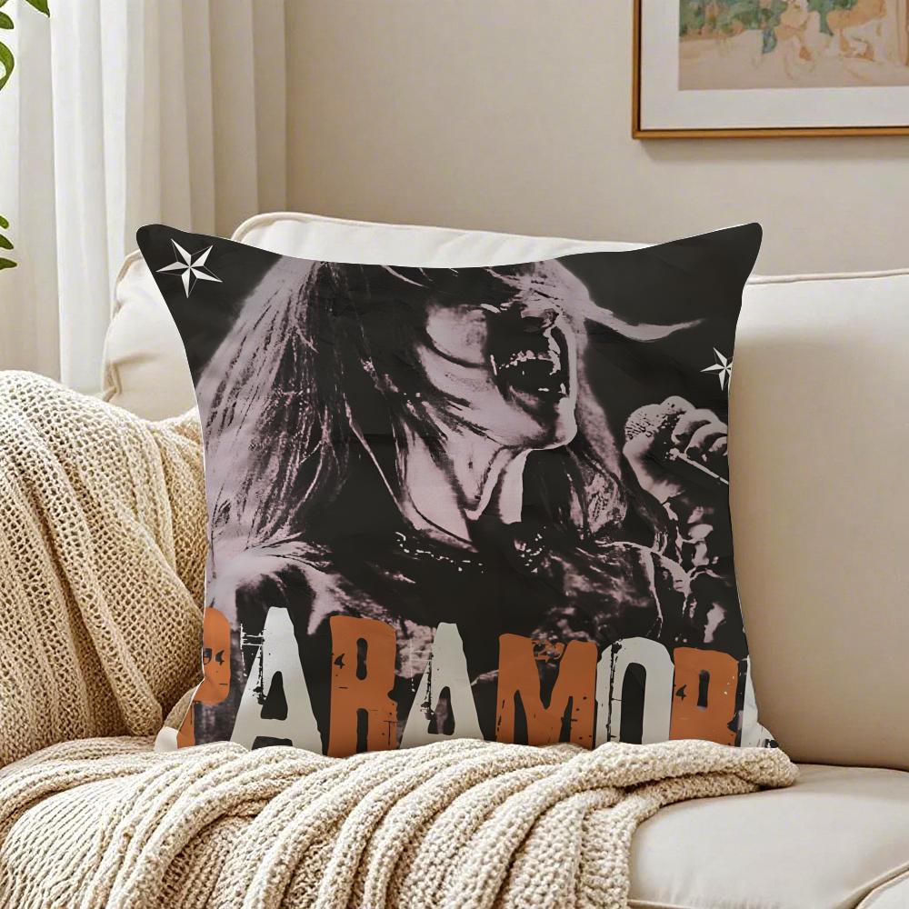 Band PopPunk PParamore Cushion Cover Pillowcase Antidustmite living Room Sofa Decor Cushion Room