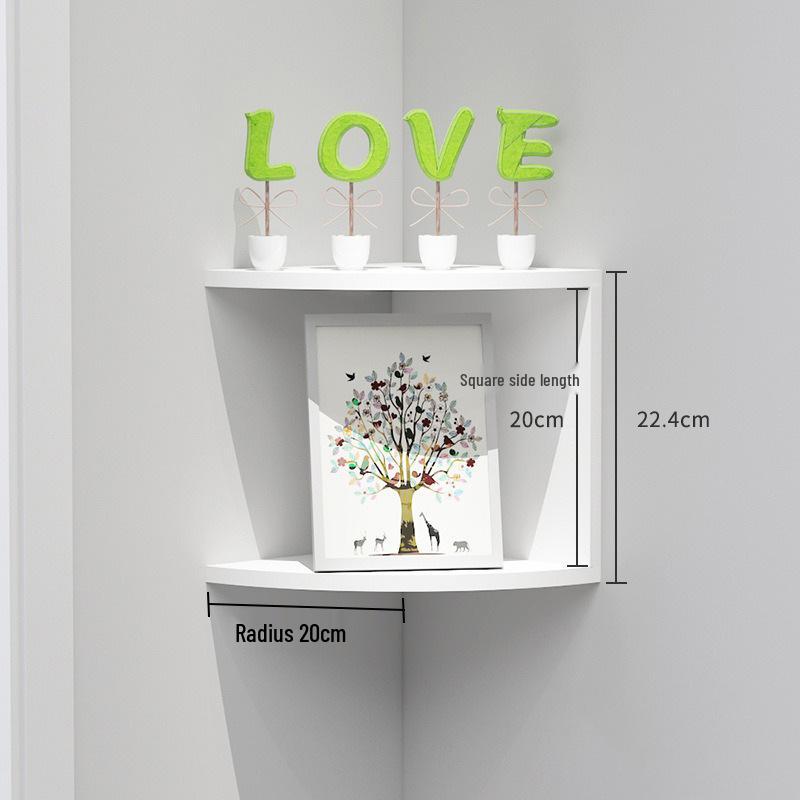 Multi-layer Wooden Storage Rack for Bathroom and Kitchen Walls
