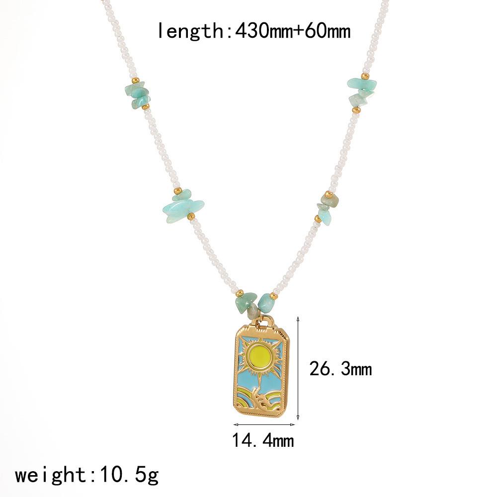 Marine Animal Pearl Necklace For Women With Dolphin And Starfish Pendant