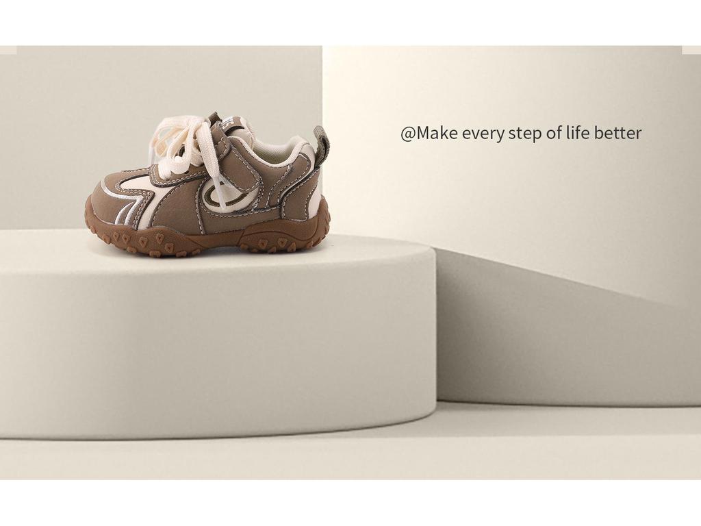 Embroidered Soft Sole Sports Shoes for Kids, 10 Months - 3 Years, Trendy Girls' & Boys' Spring Trainers