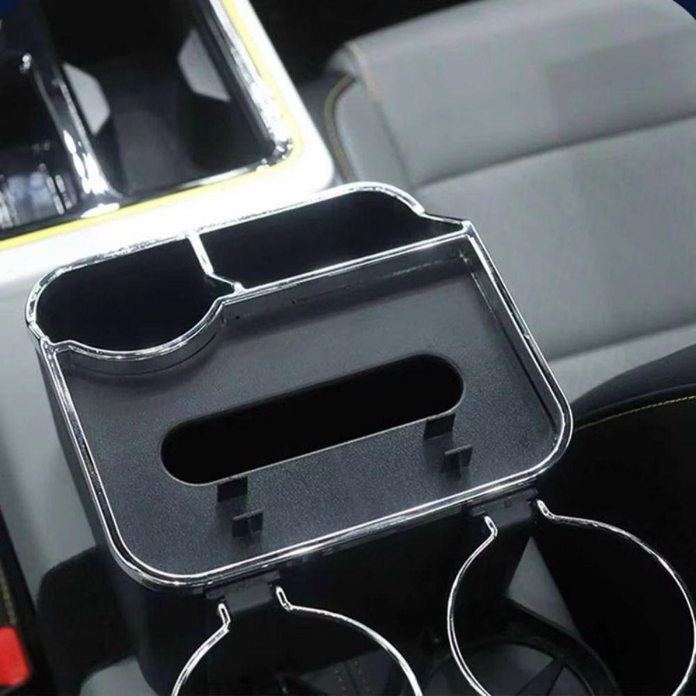 Phone Stand Auto Seat Organizer Waterproof Car Armrest Cup Holder Tray  Interior