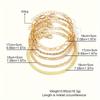 5 Bracelet Set Bohemian Minimalist Hand Decoration Metal Chain Women's Multi Layered Chain