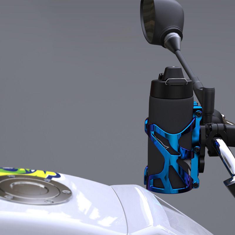 1Stk Motorrad Universal Getränkehalter Fahrrad Wasserbecher Flaschenhalter Motorrad Fahrrad Modifikationszubehör Motorrad Becherhalter