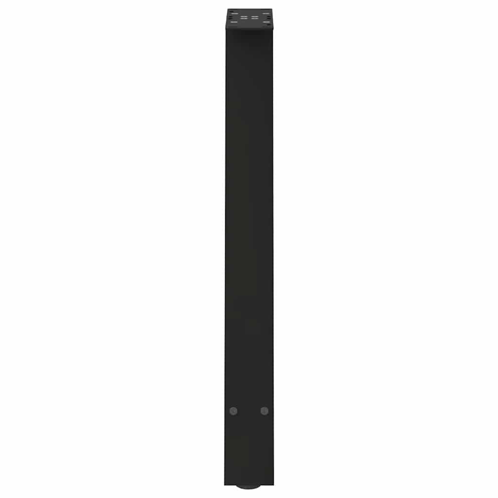Vidaxl Coffee Table Legs, 2 Pcs, Black, 60X(72-73) Cm, Steel