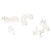 61 Pcs Plastic Wall Hooks  Nail Hangers No Damage Picture Frame Hanging Hook  Hardwall