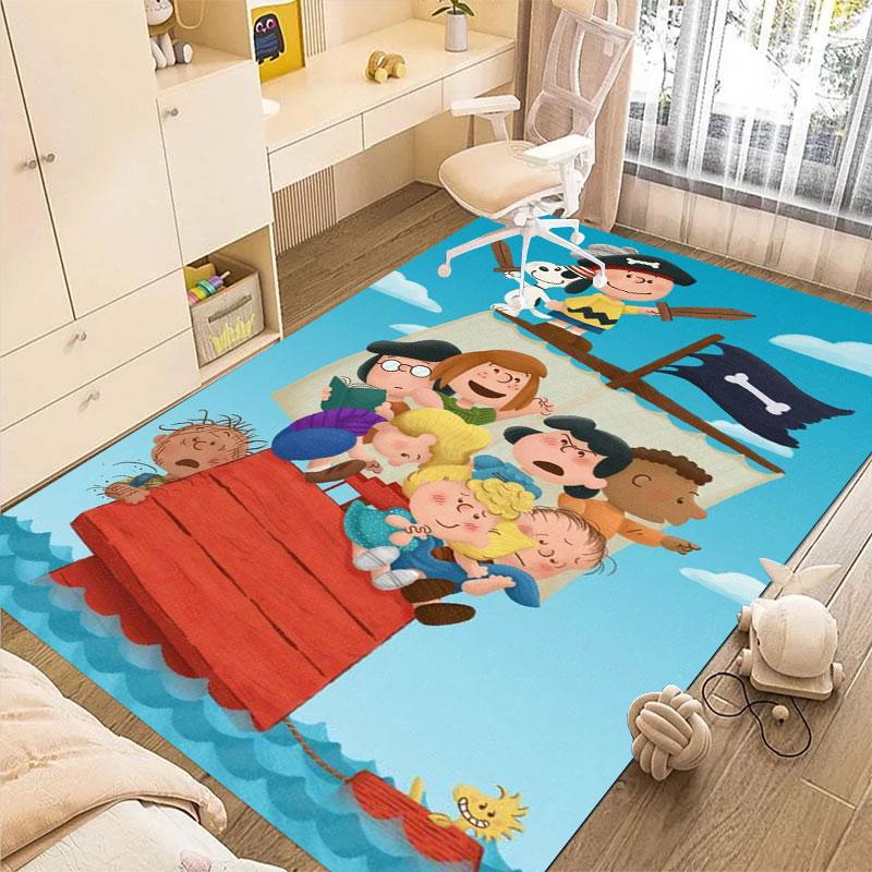 

Snoopy Halloween Carnival Print Rug - Non-slip Kitchen Mat, Outdoor Rug, Home and Bedroom Decor, Yoga Mat, Birthday Gift. 60x90cm