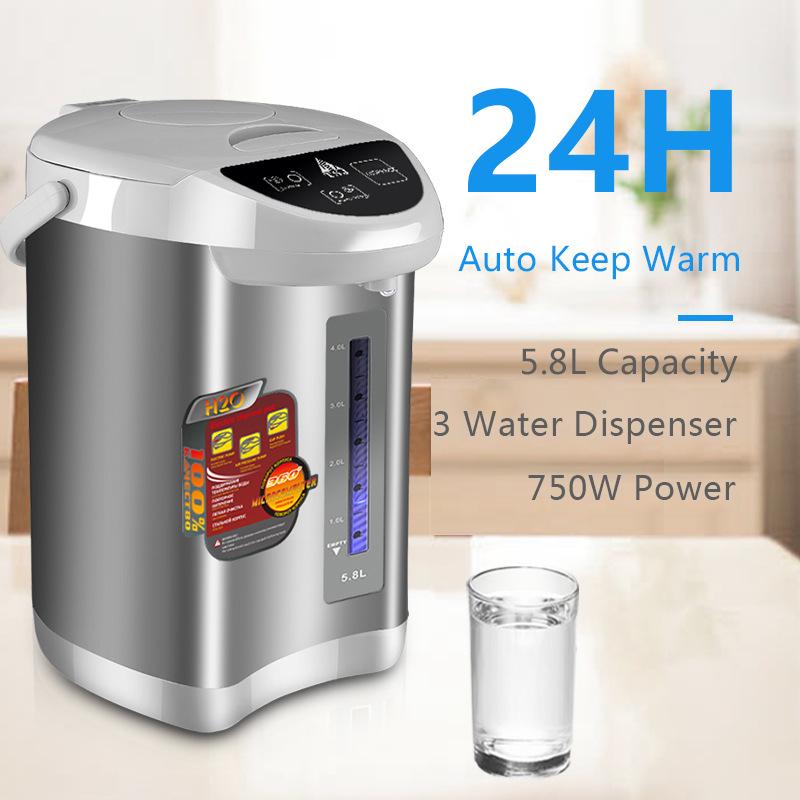 TSJ Stainless Steel Electric Kettle 110V/220V with Automatic Insulation