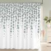 Small Fresh Floral Leaves Flowers Shower Curtain Bathroom Waterproof Polyester Multi-size 3D Print Curtains for Bathroom Shower