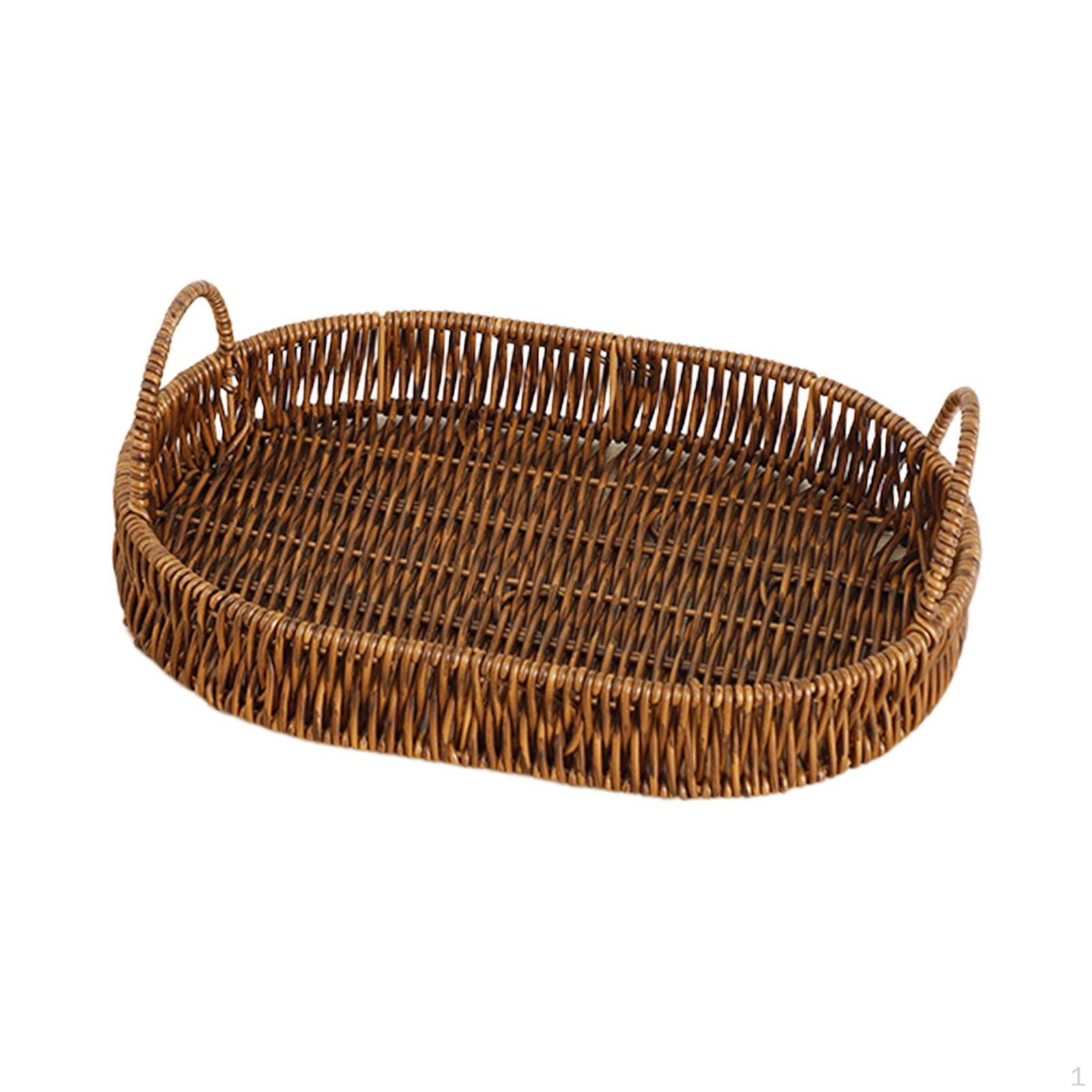 

Корзины для фруктов из ротанга ручной работы Плетеная корзина для овощей