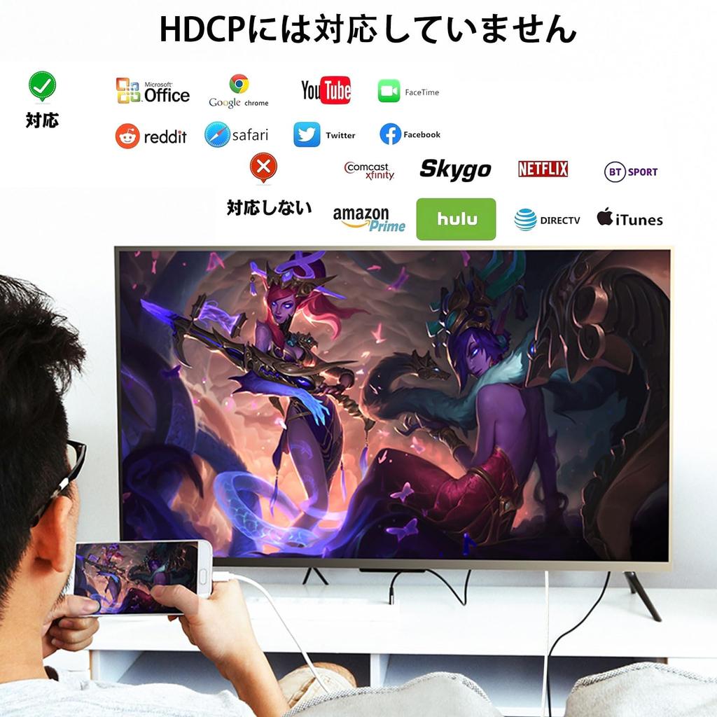 Nouveau Convertisseur MFi Lightning vers HDMI Convertisseur iPhone vers HDMI Convertisseur AV Numérique vers TV Connexion Lightning Compatible avec iPhone YouTube TV 1080P