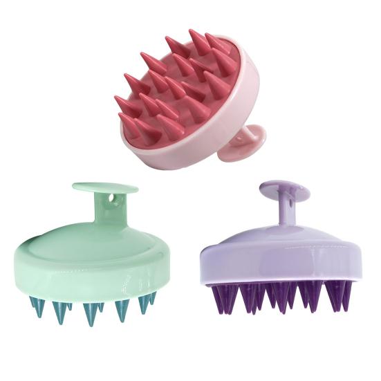 Shampoo Brush Ergonomic Handle Scalp Massager with Soft Rubber Bristles Relaxing Scalp Massage Tool Hair Care