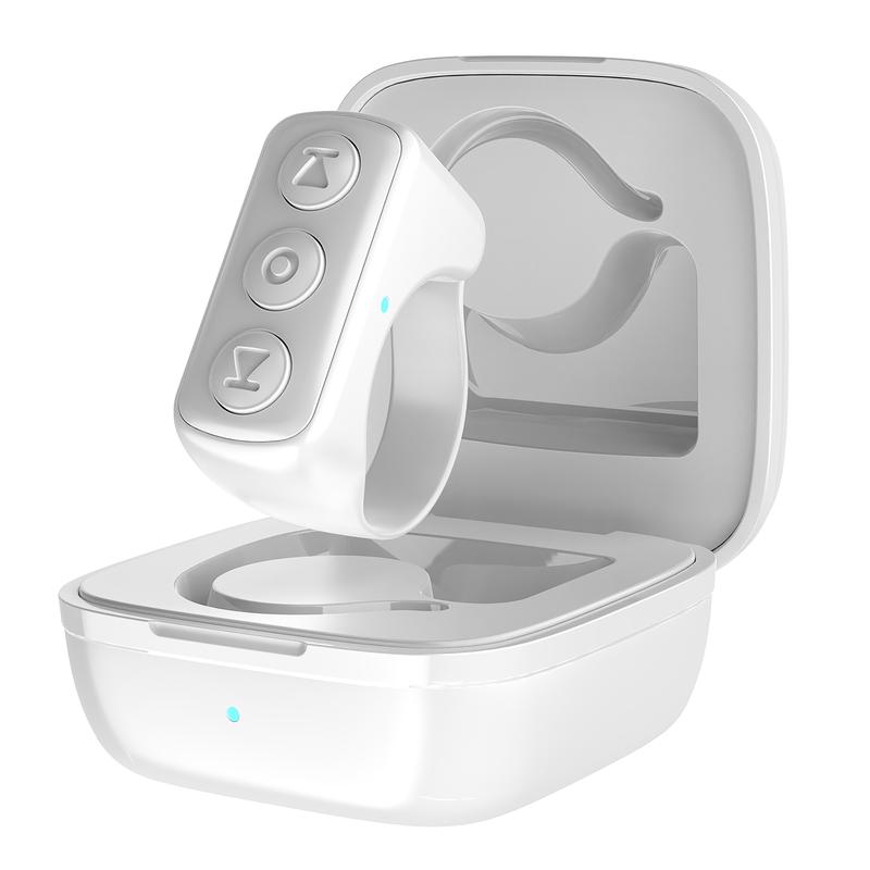 

Пульт дистанционного управления Scroll Ring Scroller Page Coverer, Bluetooth Camera Video Recording Remote Control, Music Control для iPhone, iPad, iOS, Android, белый