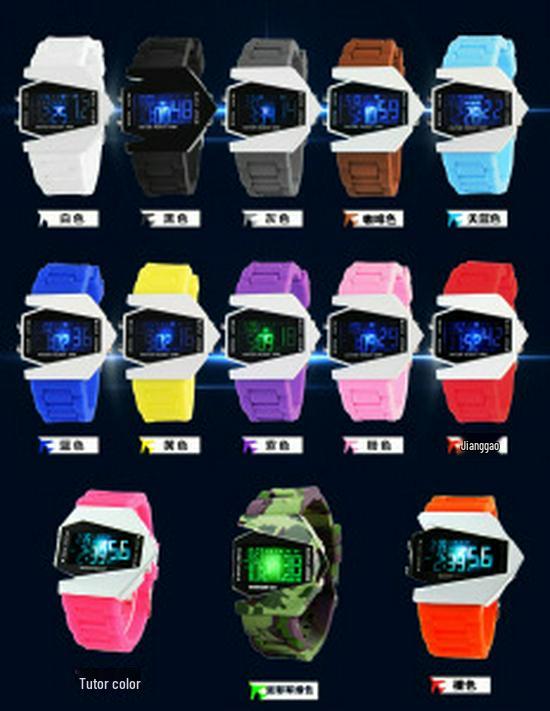 Wasserdichte LED-Multifunktions-Schüleruhr mit Wecker