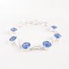 Tanzanite Gemstone 925 Sterling Silver Jewelry Handcrafted Bracelet  For Women RB-14-6