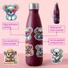 100 Cute Koala Cartoon Stickers for Kids DIY Decoration – Water Bottles, Luggage, More