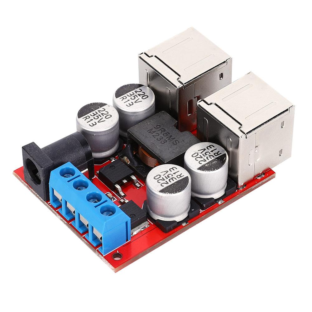 DCDC Voltage Step Down Power Supply Buck Module Car 12V 24V 835V to 5V 8A 4 USB Phone Charger