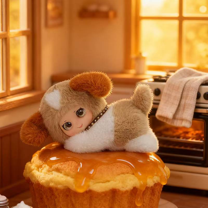 Kawaii Pluizig Dik Lui Klein Dier Serie Pluche Speelgoed Cartoon Zacht Knuffeldieren Rugliggende Panda Eend Muis Schattig Muismat Decor Cadeau 18cm