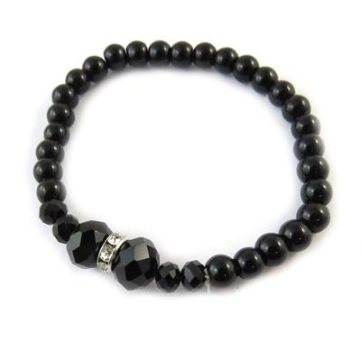 [N9218] - Schwarzes 'Sissi'-Armband