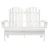 Vidaxl 2-Seater Adirondack Garden Chair, Fir, White