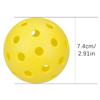 Lichtgevende Pickleball 74 mm Duurzaam Nachtlampje Groene Bal 40 Gaten Buitenwedstrijd Pickleball Ballen Gloeiend in het Donker