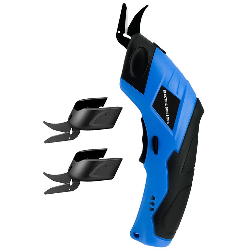 3.6V Electric Scissors Rechargeable Cordless Sewing Shear Tungsten Steel Blades Leather Tailor Scissors Cloth Carpet PVC Leather