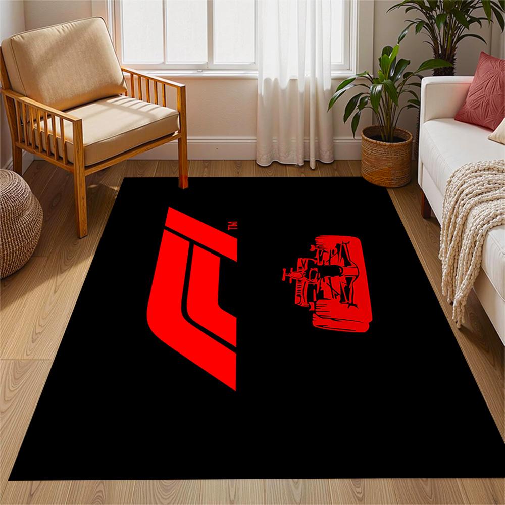 Tappeti Antiscivolo a Tema Icone di Velocità Formula 1 - Decorazioni per la Casa in Poliestere, Adatti per Camere da Letto, Soggiorni, Ingressi, Studi e Decorazioni