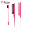 Cross-Border Hairdressing Comb and Brush Set: Rat-Tail, Teasing, Double-Ended, Styling, Toothbrush Eyebrow Brush for Makeup and Updos