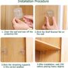 Shelf Support Sticky Nail Self-adhesive Wardrobe Shelf Support Clip Wall Hanging Rack Partition Punch-free Hook Strong Bracket
