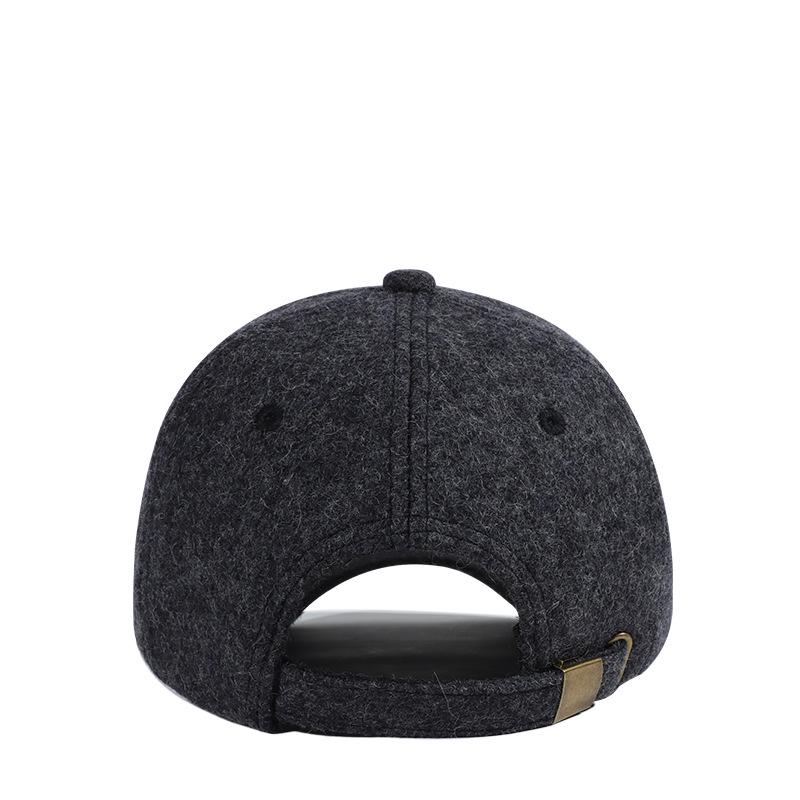 Wool Blend Fleece-Lined Duckbill Cap – Trendy & Warm Autumn/Winter Hat for Men, Women, and Seniors