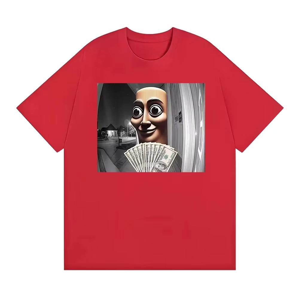 Vintage Weird Mask Character Print Tshirt Unisex Soft Cotton Unisex Dark Funny Meme Oversized Fashion Tops