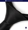 [HISDERN] Narrow Tie, Black, Men's, Plain, Slim, 5.5cm Wide, Silk, Washable, Suitable for Weddings, Funerals, and Other Formal Occasions, Brand G-01