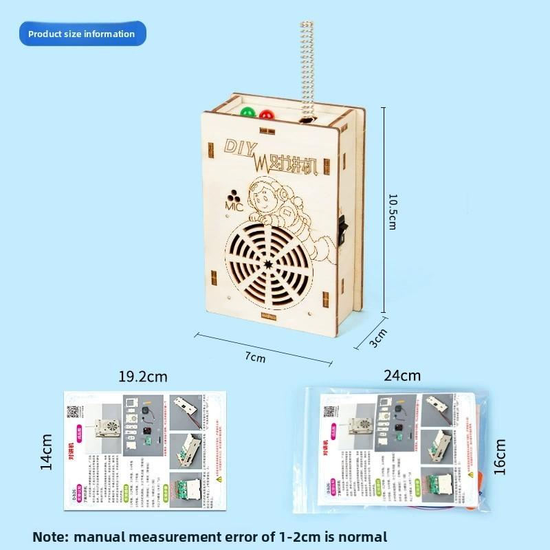 Scientific Experiment Diy Walkie Talkie Model Wireless Calling Stem Kids Craft Set