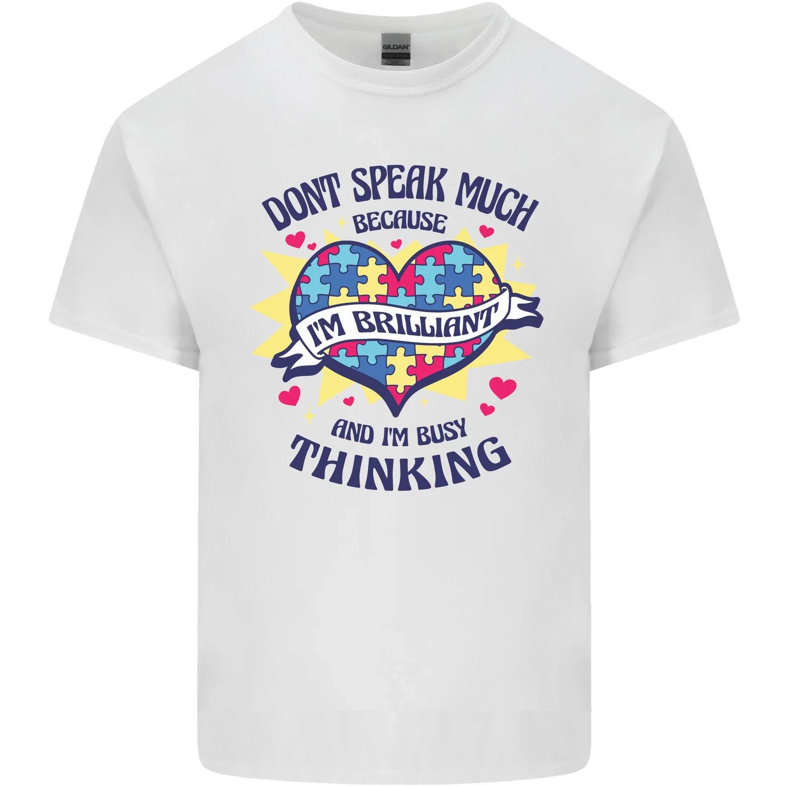 Dont Speak Much Autism Autistic Kids T-Shirt Childrens XL