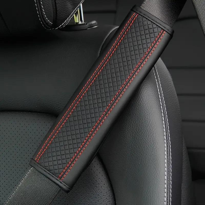 Leather Embossed Three-dimensional Car Seat Belt Shoulder Cover Seat Belt Cover Car Anti-tightening Decompression
