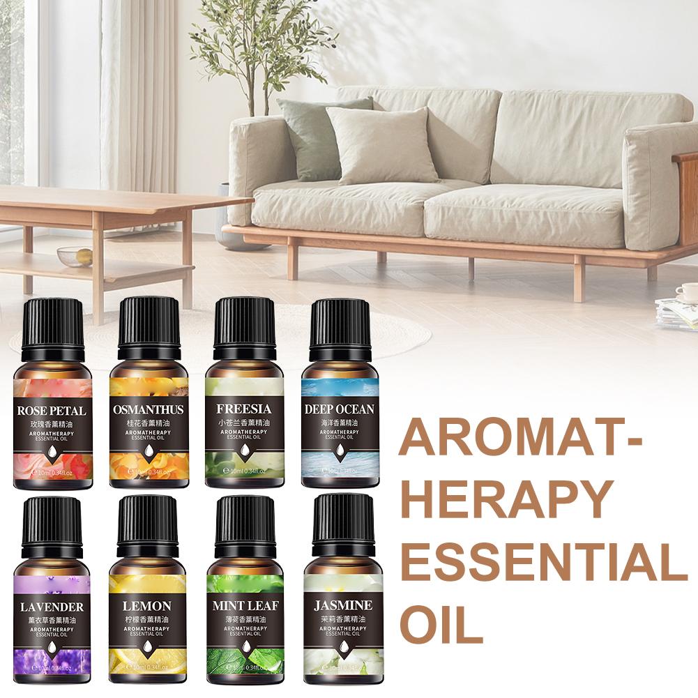 10ml Essential Oil for Aroma Diffuser AirHumidifier Home Water-soluble Lavender Rose Car Air Fresheners Perfume Refill
